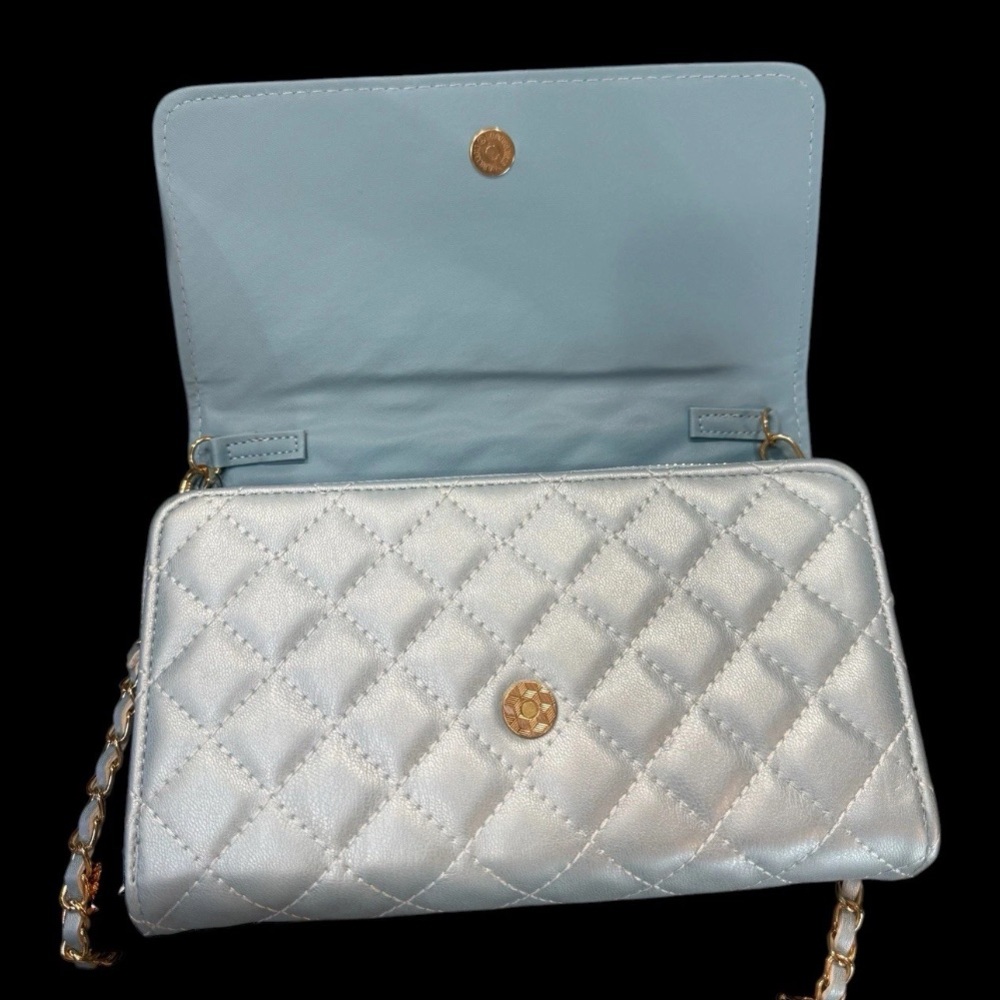 Badgley Mischka Quilted Crossbody Handbag - Picture 9 of 13